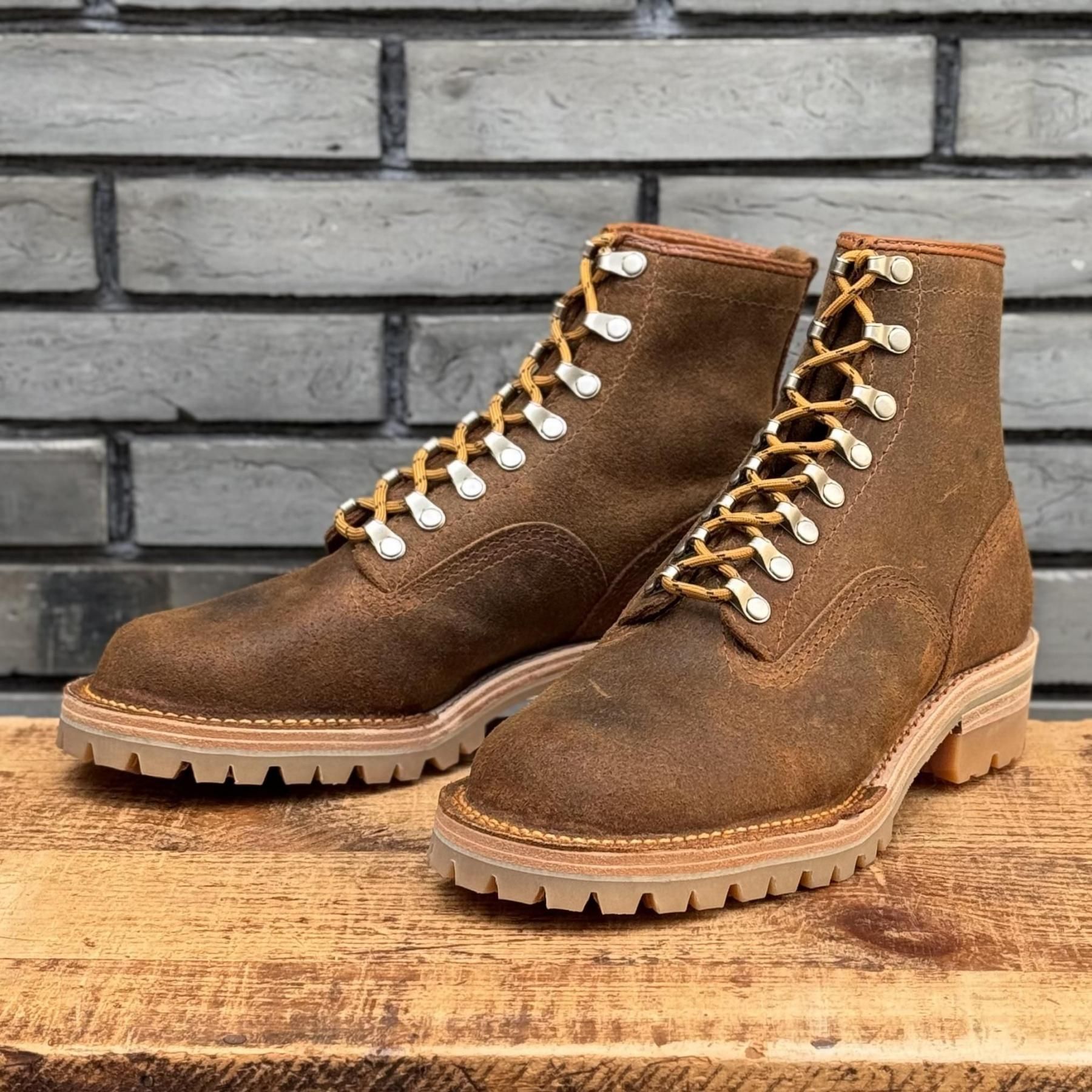 【ストックブーツ】<br>ZIGZAG Cinnamon Desperado #100Honey Double Midsole 
 Tobacco Leather Lining