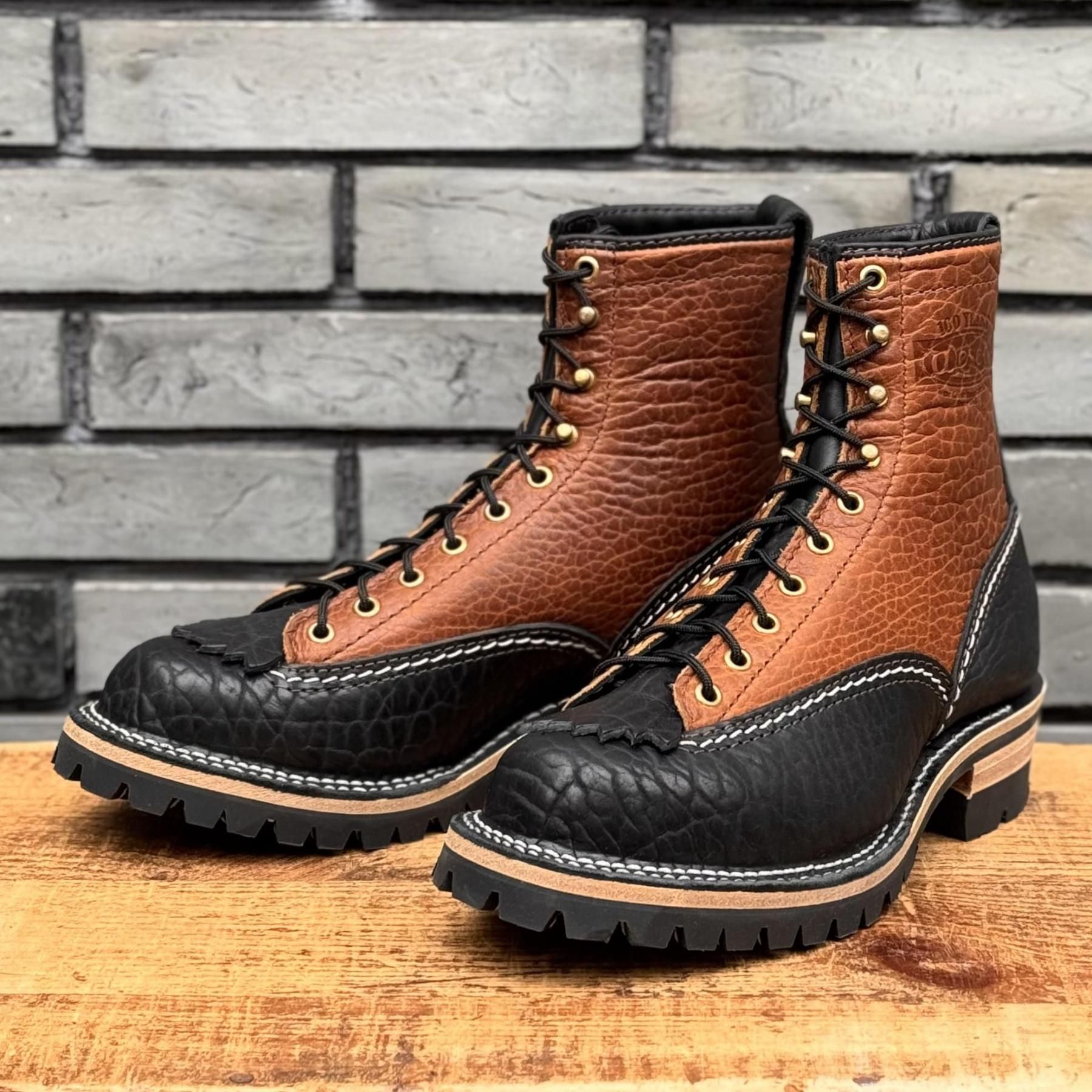 【ストックブーツ】<br>JOBMASTER Black Bison×Brown Bison 8