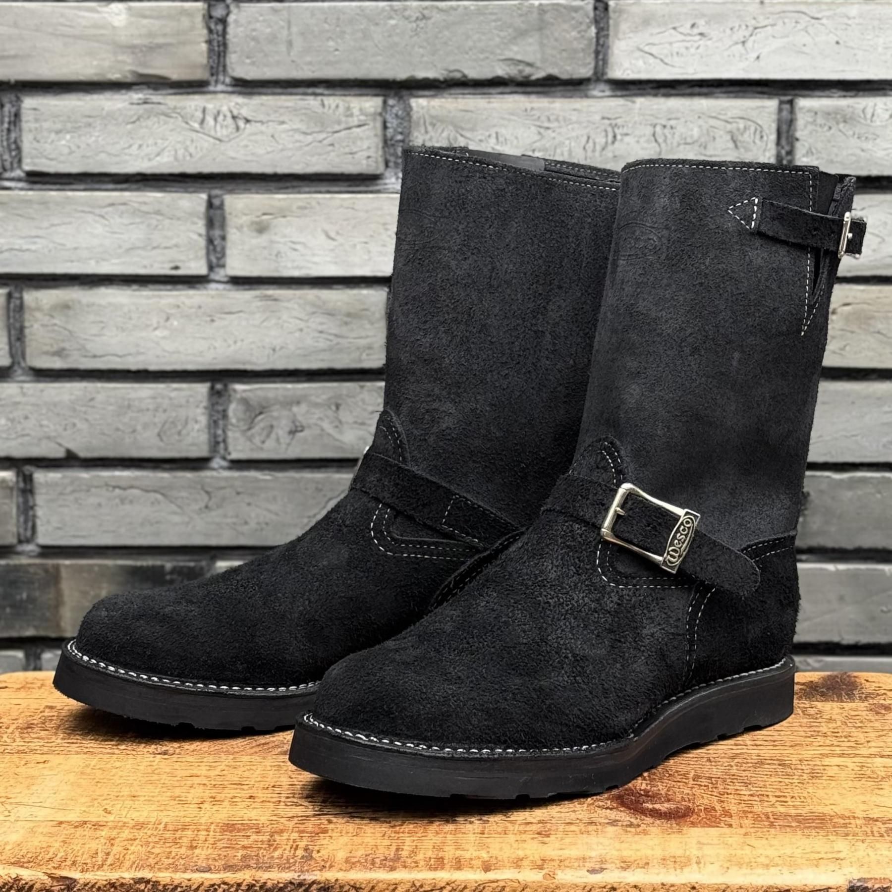 【ストックブーツ】<br>BOSS Roughout Black 10