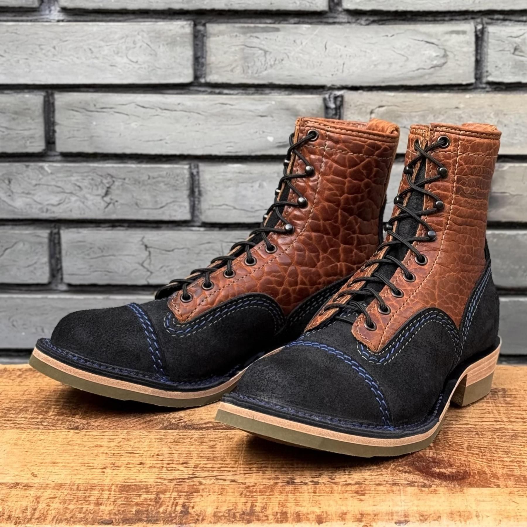 【ストックブーツ】<br>JOBMASTER Roughout Black×Brown Bison 8
