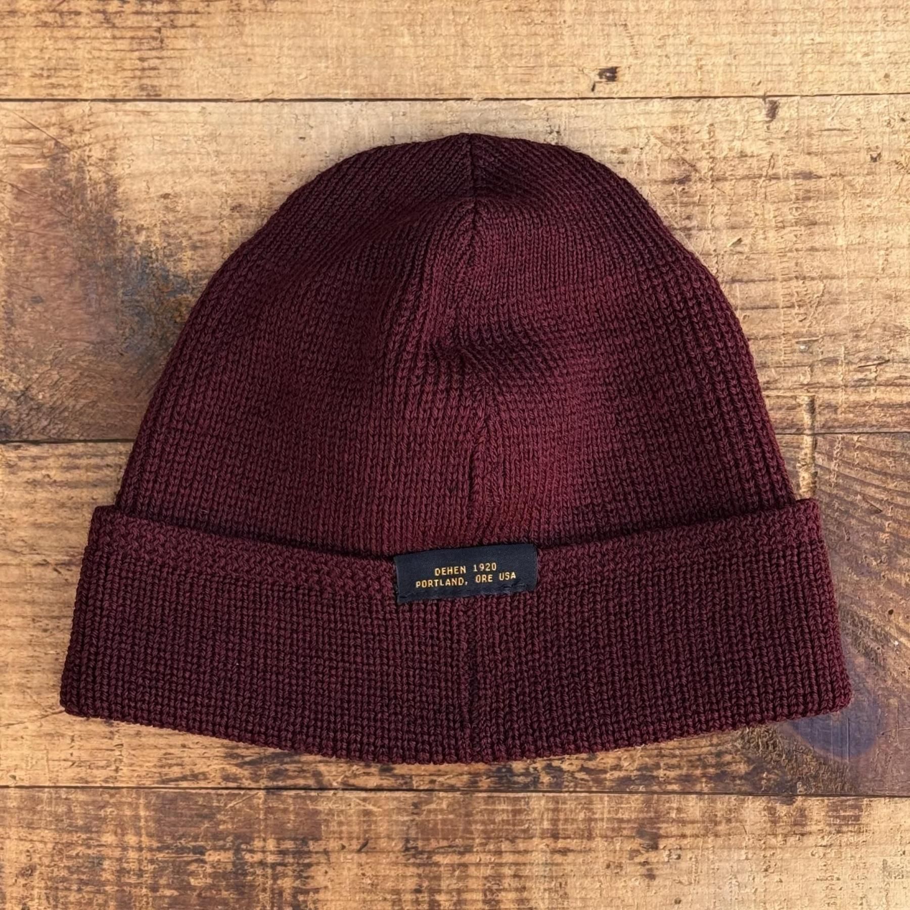 DEHEN<br>Wool Knit Watch Cap(2025FW) -Burgundy-