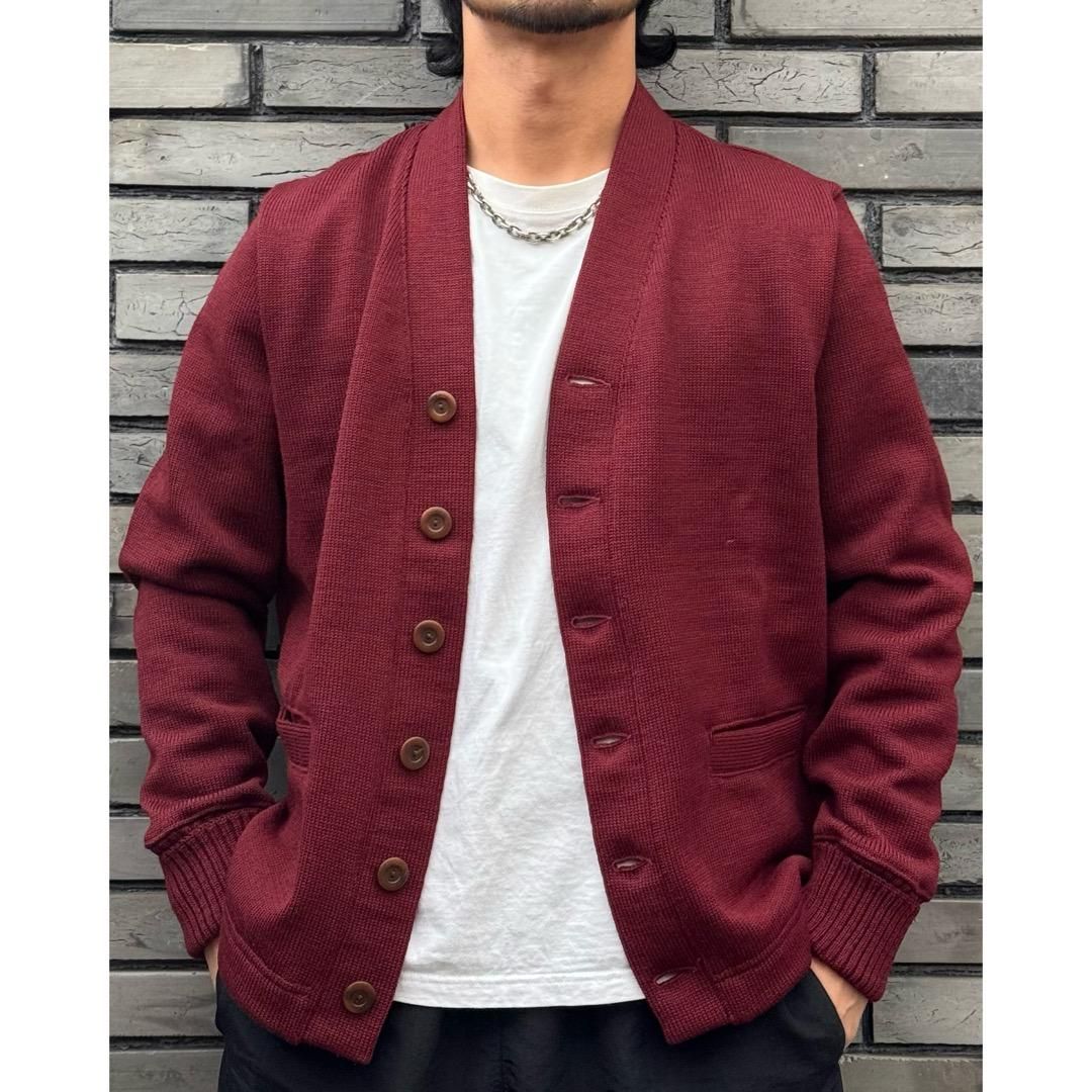 DEHEN<br>Classic Cardigan -Burgundy-