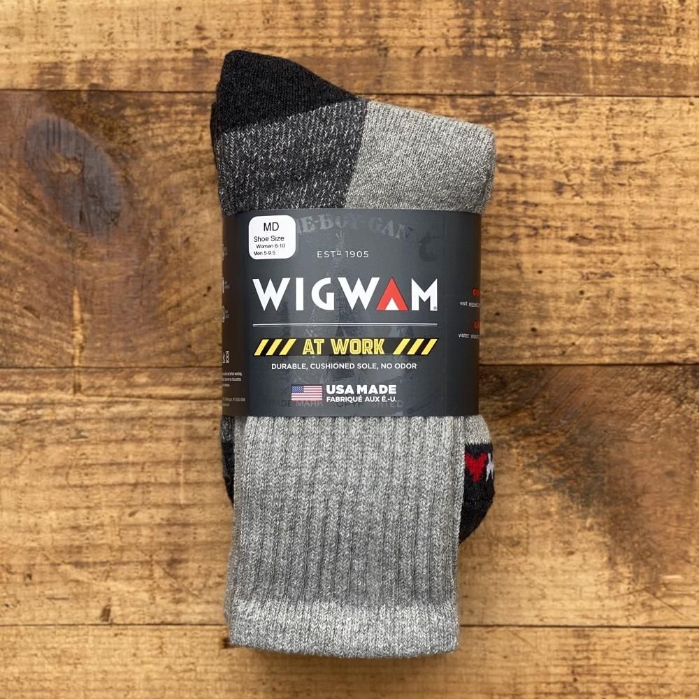 WIGWAM SOCKS<br>At Work Crew 3Pack Socks -Grey-