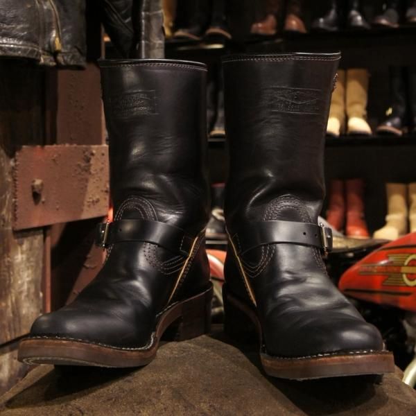 限定モデル】Horsehide Narrow Wesco Engineer Boots - CYCLEMAN 