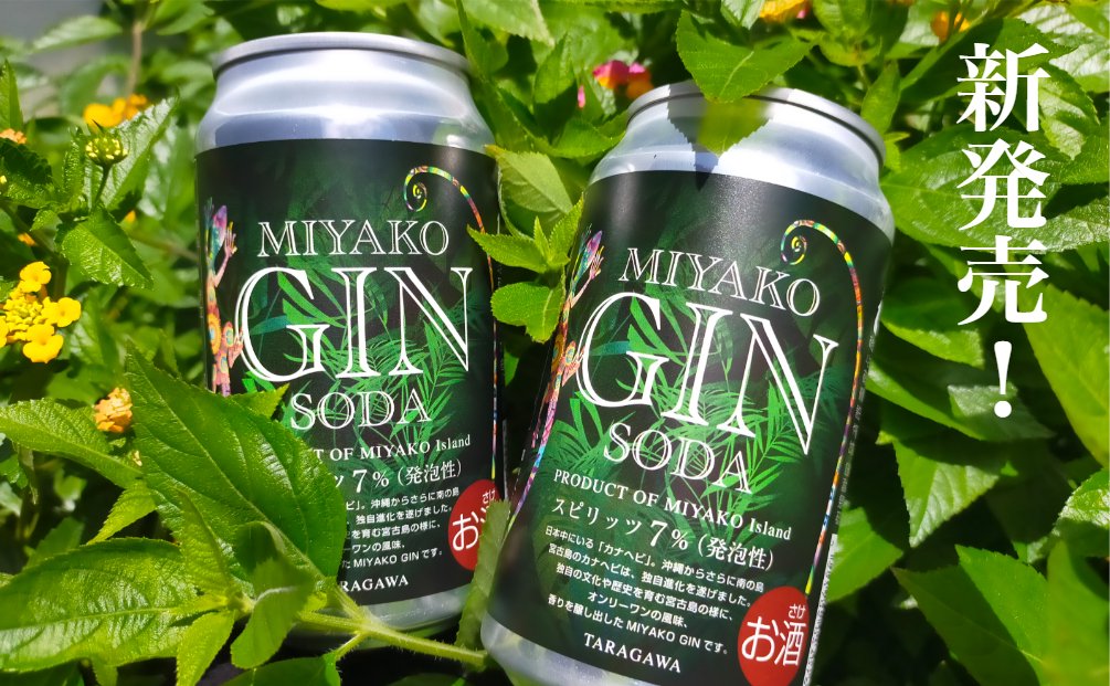 ミヤコジンソーダ缶/350ml(7度) | MIYAKO GIN SODA! - 【公式】多良川オンラインショップ