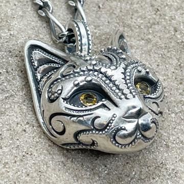 猫 ペンダント ラ・ムー - BIGBLACKMARIA ONLINE SHOP シルバー