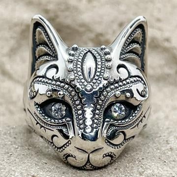 猫　 指輪　リング　ラ・ムー　- BIGBLACKMARIA　ONLINE SHOP シルバー　アクセサリー　オンラインショップ