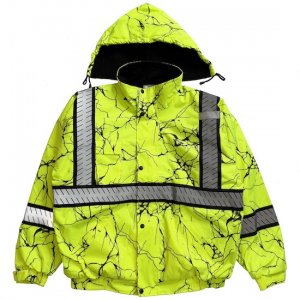 CONSTRUCTION REFLECTIVE JACKET (CRACK SAFETY YELLOW)