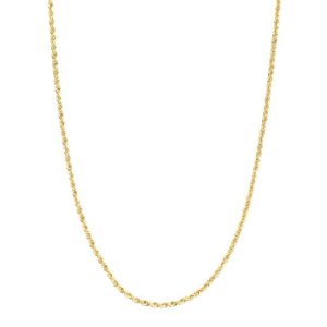 14K GOLD CHAIN (HOLLOW ROPE) 22 inch