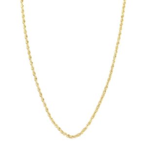 14K GOLD CHAIN (HOLLOW ROPE) 24 inch
