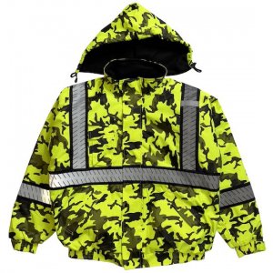 CONSTRUCTION REFLECTIVE JACKET (SAFETY YELLOW CAMO)