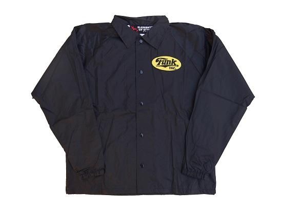 ☆新品☆FUNK COACH jacket コーチジャケット黒フッ素系撥水裏面