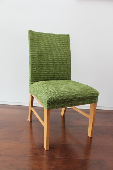 【縦横ストレッチ】スペイン製チェアカバー（椅子カバー）：メルー 座面２枚組又は背付２枚組
