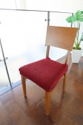 【縦横ストレッチ】スペイン製チェアカバー（椅子カバー）：ザフィーロ座面２枚組又は背付２枚組