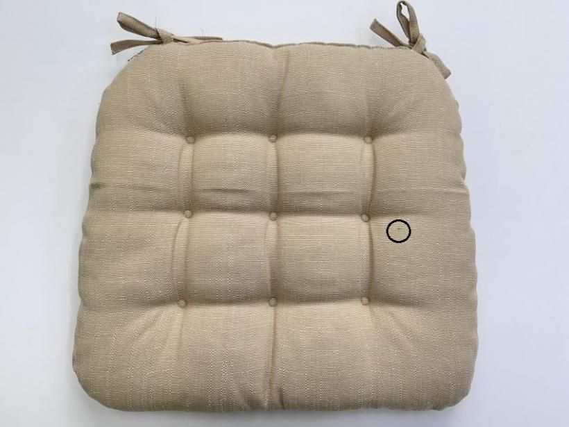 【訳あり】スペイン生地の丈夫なシートクッション4枚組3600円(返品交換不可)