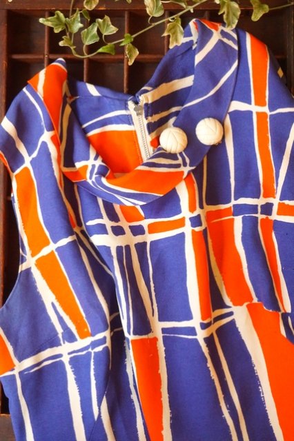 USA VINTAGE《PALM BEACH》TRICOLOR 60's DRESS(ヴィンテージ