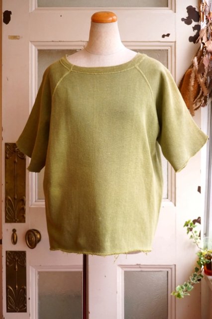 USA VINTAGE 1960's OLIVE GREEN CUT-OFF SWEAT(ヴィンテージ