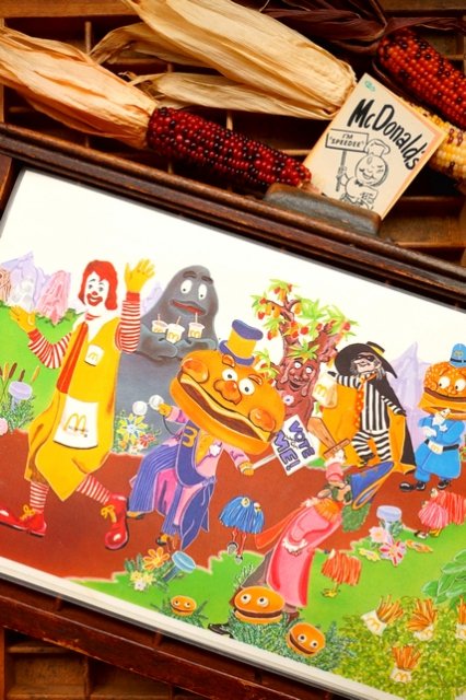 USA VINTAGE 70s McDonald's Place Matt マクドナルド ミールマット