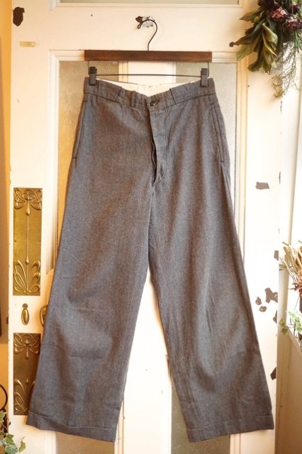 ☆希少☆USA VINTAGE 50s BLACK CHAMBRAY TROUSERS PANTS ヴィンテージ