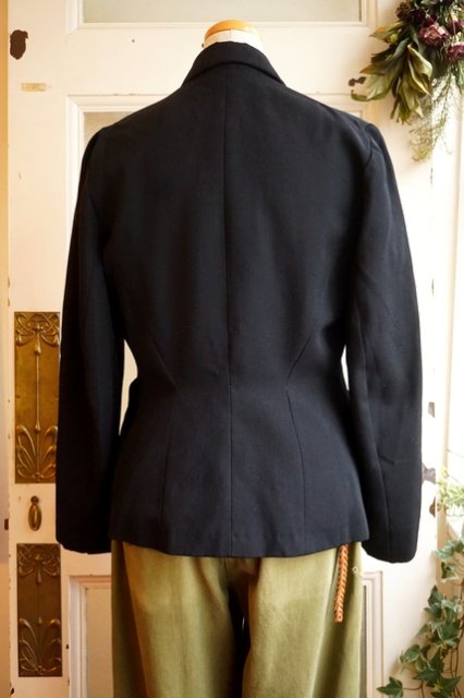 FRANCE VINTAGE 40s 40年代 BLACK CLASSICAL JACKET ヴィンテージ