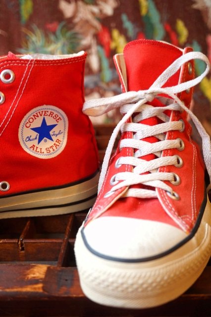 USA製 VINTAGE 90s CONVERSE AII-STAR HI (RED) 90年代 MADE IN U.S.A