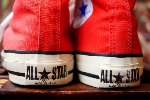 USA製 VINTAGE 90s CONVERSE AII-STAR HI (RED) 90年代 MADE IN U.S.A 