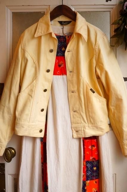 USA VINTAGE 70s L.YELLOW MOLESKIN JACKET リー Gジャン デニム 