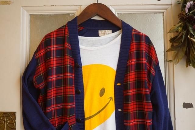 ☆希少☆ USA 70s SMILY FACE ヴィンテージ Tシャツ 染み込み