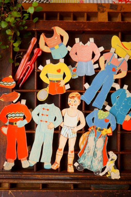 USA VINTAGE 50s PAPER DOLL ヴィンテージ 50年代 アンティーク