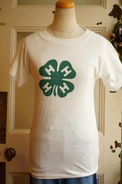 USA 60's 60年代 VINTAGE 4H PRINT T-SHIRTS ヴィンテージT