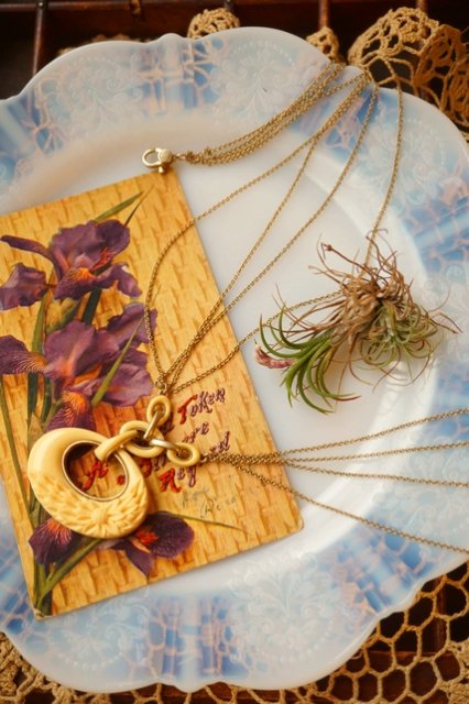 USA VINTAGE 40's 40年代 《Monet》 NECKLACE ヴィンテージ ネックレス