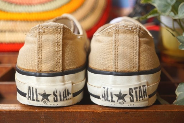 ☆レアカラー/ベージュ☆ VINTAGE 90s CONVERSE ALL STAR USA製