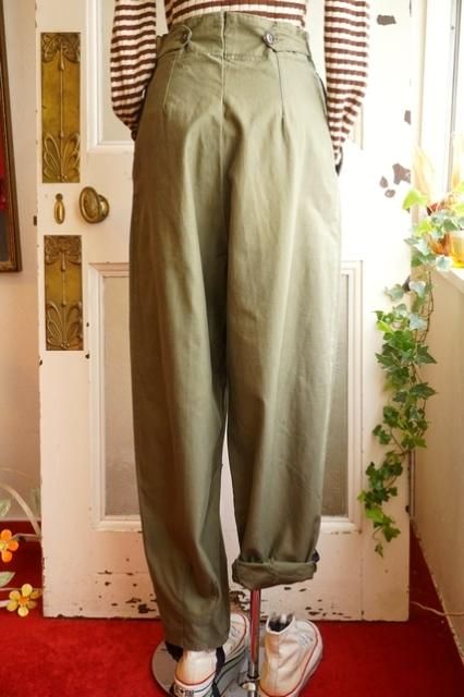 USA VINTAGE 50's 50s U.S. ARMY SIDE-BUTTON PANTS 50年代