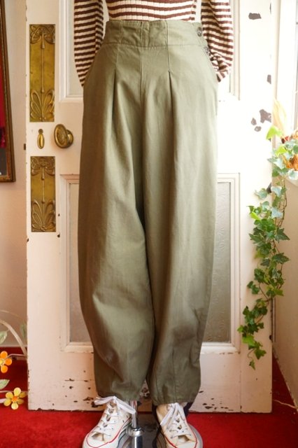 USA VINTAGE 50's 50s U.S. ARMY SIDE-BUTTON PANTS 50年代 ランチ