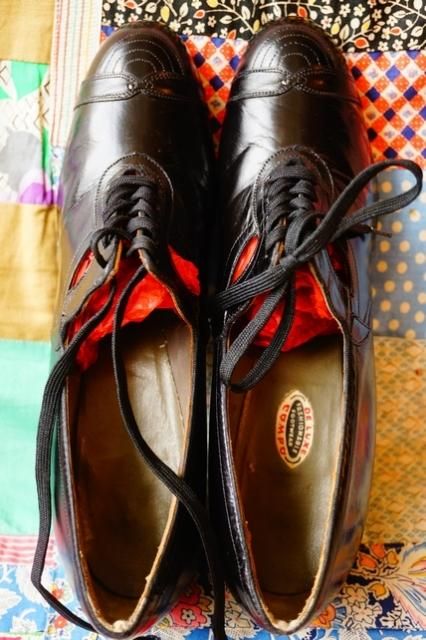 USA VINTAGE 40s 40's OXFORD LEATHER PUMPS ヴィンテージ 