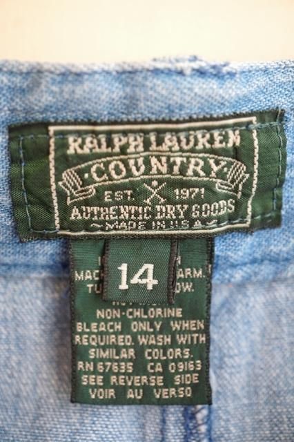 ☆レア☆ RALPH LAUREN COUNTRY DENIM SKIRT w/COIN POCKET ラルフ ...