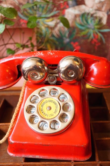 ヴィンテージ　西ドイツ　ブリキ電話　1960年