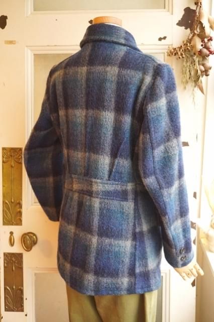 USA VINTAGE 40s 50s 《TRUE VAL》 WOOL MACKINAW COAT