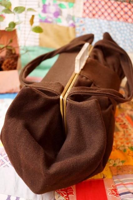 USA 1940's HAND BAG w/LUCITE CLASP ヴィンテージバッグ 30's
