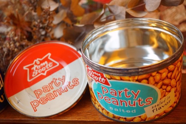 USA VINTAGE 40s 50s PARTY PEANUTS ブリキ缶 ヴィンテージ缶 40's