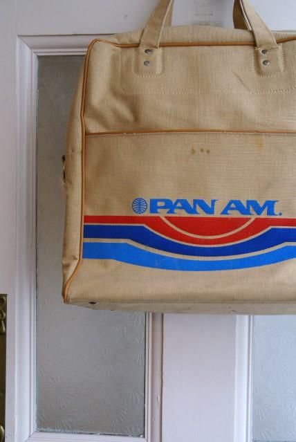 USA Vintage☆PAN AMフライトBag (1980年代/ヴィンテージパンナム