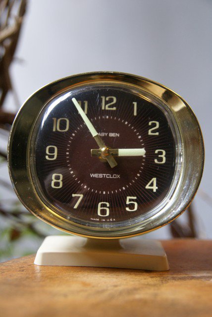 USA60-70's Vintage Clock “WESTCLOCX” レトロなヴィンテージ置時計