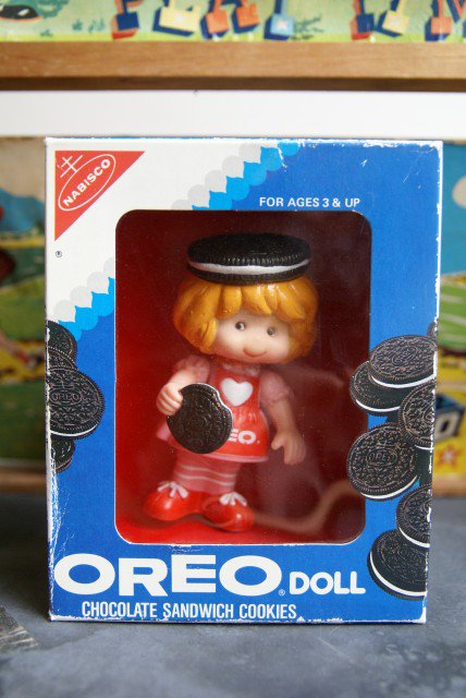 USA1983年製《OREO DOLL♪》“BOX付きデッドストック” ナビスコ・オレオの企業マスコット♪オレオドール - 【古着・雑貨の店 かるた】