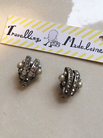 Travelling Madeleine UK vintage silver earring / イギリス