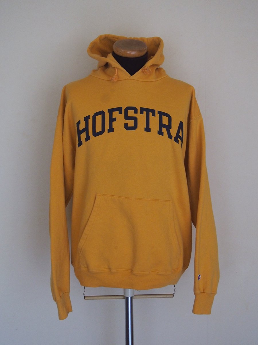 USA "CHAMPION" hoodie ("HOFSTRA" × mastard) / アメリカ「チャンピオン」 カレッジ スウェット