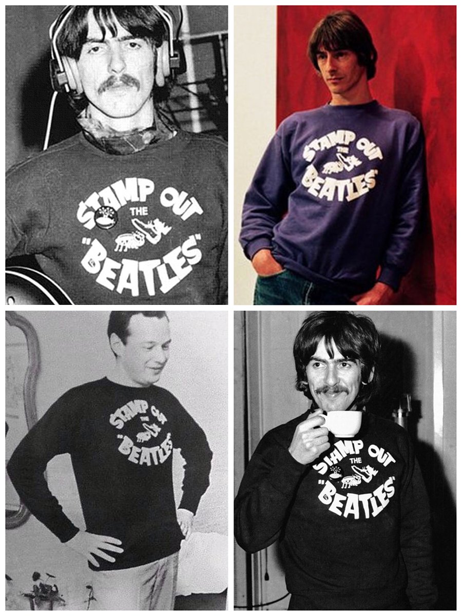 UK STAMP OUT THE BEATLES sweat shirts / イギリス「スタンプ・アウト・ザ・ビートルズ」スウェットシャツ(navy)  - spacemoth / fripier zoetrope - vintage / new clothing