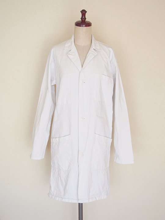 Europe vintage work atelier coat (white) / ヨーロッパ ヴィンテージ