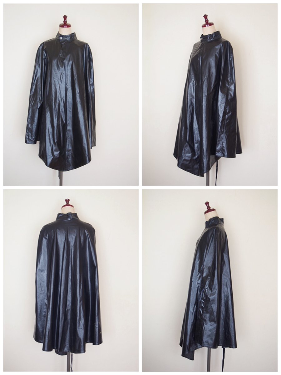 Scotland vintage rubber cape (black) / スコットランド ヴィンテージ