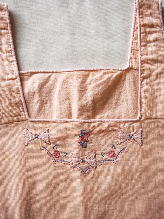 <img class='new_mark_img1' src='https://img.shop-pro.jp/img/new/icons13.gif' style='border:none;display:inline;margin:0px;padding:0px;width:auto;' />France 1950's vintage cotton tops (salmon pink) / ե ơ åȥɽȥåץ (ԥ󥯡ߥܥ)