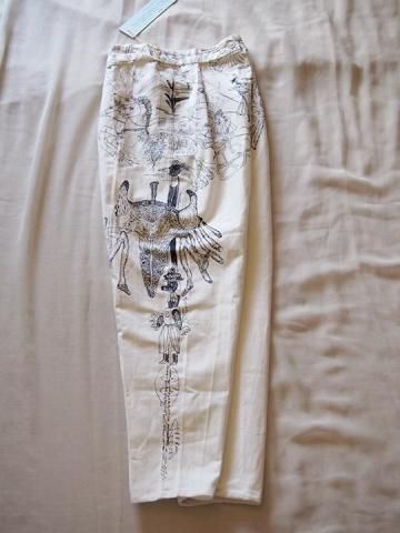 <img class='new_mark_img1' src='https://img.shop-pro.jp/img/new/icons47.gif' style='border:none;display:inline;margin:0px;padding:0px;width:auto;' />STUDIO DADADA white painted trousers  /   եǥåΤΥѥ #6 (Υ / size:0)
